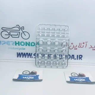 گل پیچ موتور سیکلت نقره ای